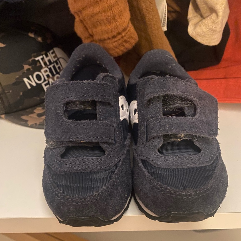 Blue baby sneakers